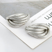 Load image into Gallery viewer, Gold/Silver alloy drop earrings