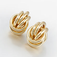 Load image into Gallery viewer, Gold/Silver alloy drop earrings