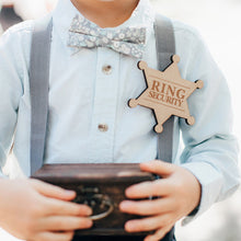 Load image into Gallery viewer, "Ring Security" Wooden ring bearer badge