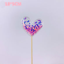 Load image into Gallery viewer, Bling Fairy Cake Toppers - Unicorn, Heart, Crown, Cloud, Shiny Flamingo and More