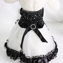 Load image into Gallery viewer, Fur-ends - princess skirt for the important day (elegant black rhinestone princess tutu dress)